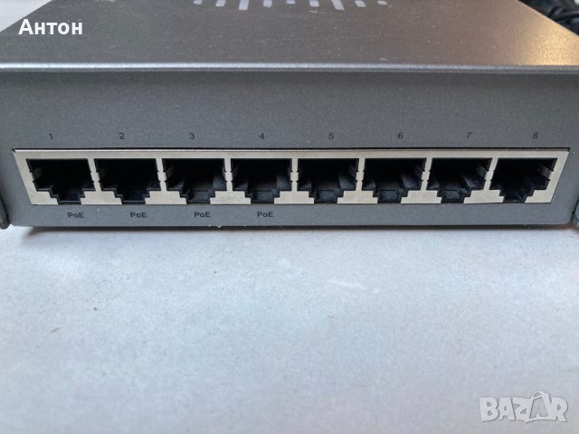 Cisco SG 200-08p 8-port Gigabit POE Smart Switch, снимка 2 - Суичове - 41433826