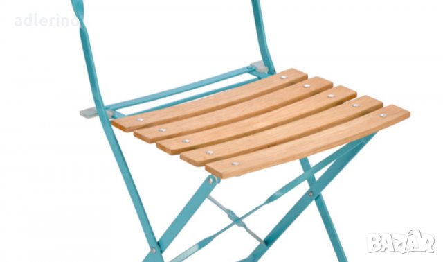 Комплект от 2 сгъваеми стола за бистро, кафе, ресторант