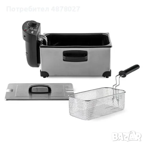Фритюрник Muhler 3.0 Л, неръждаема стомана, снимка 2 - Фритюрници - 55767461