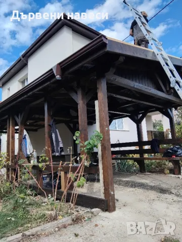  Навеси Дървени покриви Дървени конструкции , снимка 2 - Ремонти на къщи - 32095016