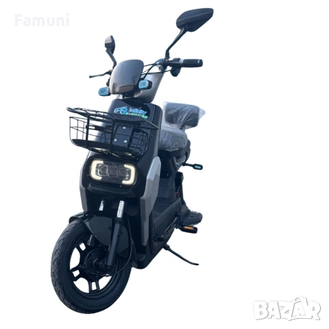 Електрически скутер GT-1000 1200W (Черен) 2026, снимка 4 - Мотоциклети и мототехника - 53015538