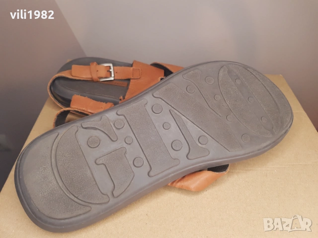 Мъжки сандали Gino Cherruti естествена кожа номер 42, снимка 5 - Мъжки сандали - 53855006