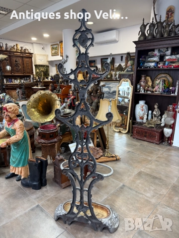  Френска закачалка за дрехи и чадъри 19В. №7621  , снимка 6 - Антикварни и старинни предмети - 52469248