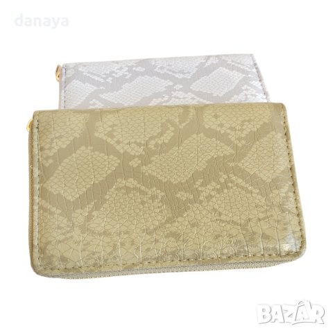 4118 Дамско кожено портмоне стил змийска кожа, снимка 4 - Портфейли, портмонета - 42545941