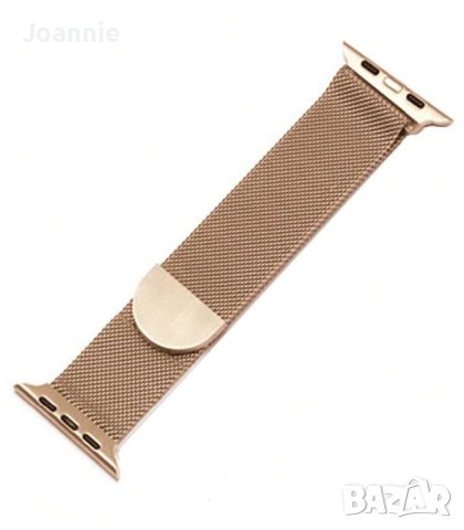 Златна метална каишка Apple Watch , снимка 2 - Каишки за часовници - 41406939