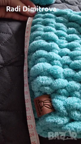 Бебешка шапка и ботушки handmade, снимка 11 - Комплекти за бебе - 48874942