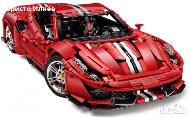 Ferrari CaDA Lego Ферари Лего Кола с Управление 1:8 59см, снимка 4 - Конструктори - 39362676