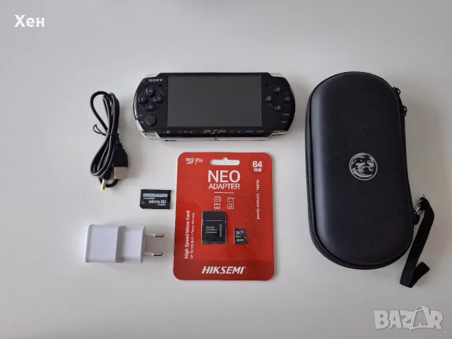 Sony PSP 3000 - Playstation Portable - качени много игри - хакната