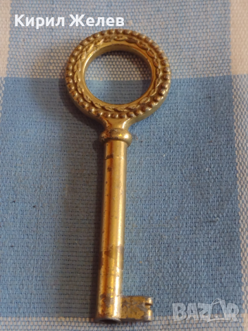 Стар ключ от соца красиво орнаментиран метален за КОЛЕКЦИЯ ДЕКОРАЦИЯ 29223
