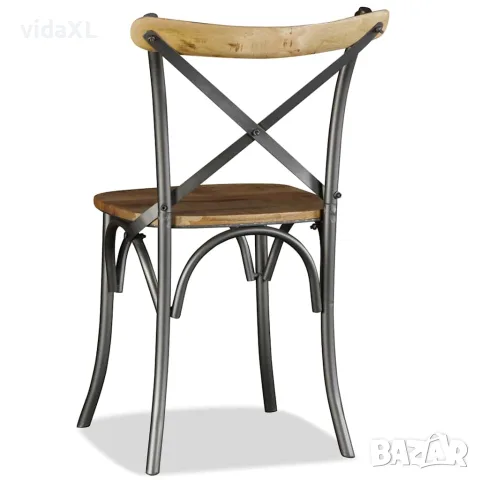 vidaXL Трапезни столове, 2 бр, мангово дърво масив, снимка 5 - Столове - 56146405