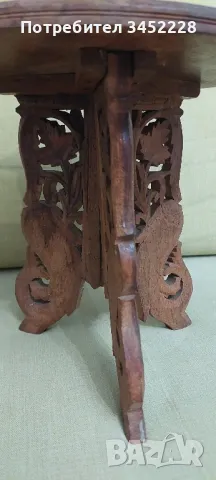 дърворезба масичка винтидж сгъваема за ценители , снимка 6 - Антикварни и старинни предмети - 49864567