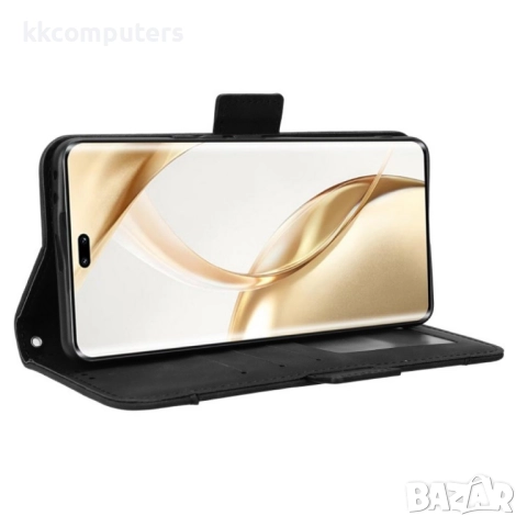 Honor 200 Pro 5G Magnetic Wallet Кожен Калъф и Скрийн Протектор, снимка 10 - Калъфи, кейсове - 52671869
