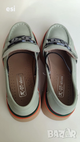 Дамски кожени обувки , снимка 3 - Дамски елегантни обувки - 52935449