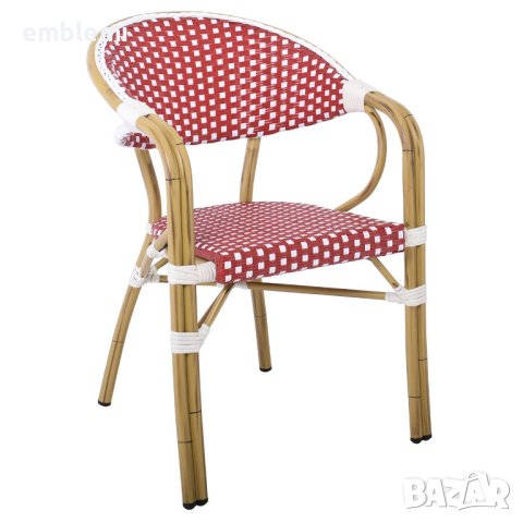 Стол трапезен Paris ARM Червен, снимка 1 - Столове - 44277412