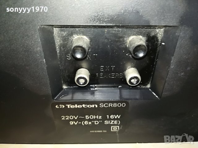 TELETON SCR800 2705232045L, снимка 8 - Радиокасетофони, транзистори - 40844559