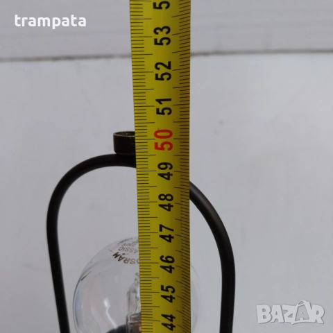 НАЙ ДОБРАТА ОФЕРТА Vintage Настолна Лампа MASSIVE , месинг ,метал, стъкло, маниста., снимка 8 - Настолни лампи - 52867191