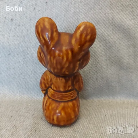 Стара Порцеланова - Керамична Фигура Мечето Миша Олимпиада Москва 80, снимка 5 - Колекции - 47521928