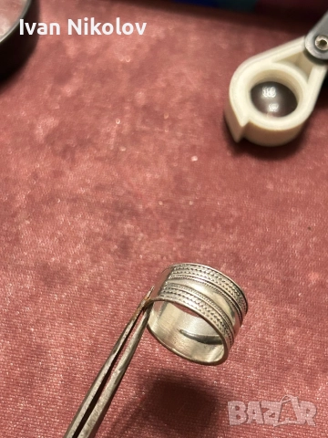 Дамска сребърна халка, снимка 4 - Пръстени - 52850988