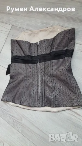 Черно дантелено бюстие размер XS, снимка 9 - Корсети, бюстиета, топове - 50159327