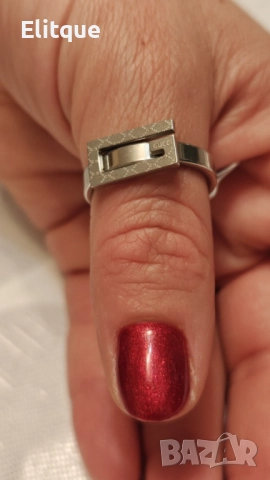 Уникален пръстен от медицинска стомана gucci, снимка 6 - Пръстени - 52895119