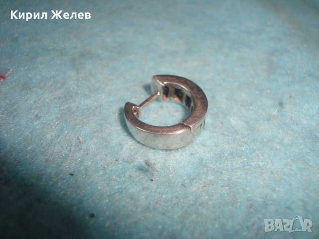 СКЪПОЦЕННА СРЕБЪРНА АРТ ОБЕЦА РОДИРАНО СРЕБРО 925 АНГЛИЯ с ЮВЕЛИРНО ФАСЕТИРАН ЧЕРЕН ОБСИДИАН 25868, снимка 8 - Обеци - 35884557