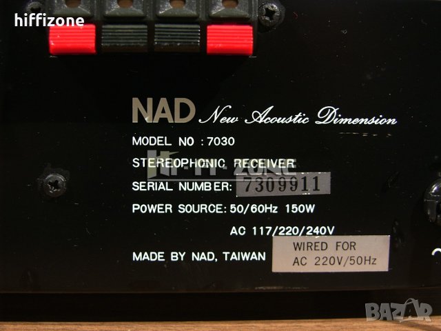 РЕСИВЪР Nad model 7030, снимка 9 - Ресийвъри, усилватели, смесителни пултове - 38953238