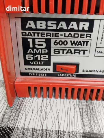 Бързо зарядно за акумулатор  ABSAAR 600 W - 6- 12 V, снимка 4 - Аксесоари и консумативи - 51855756