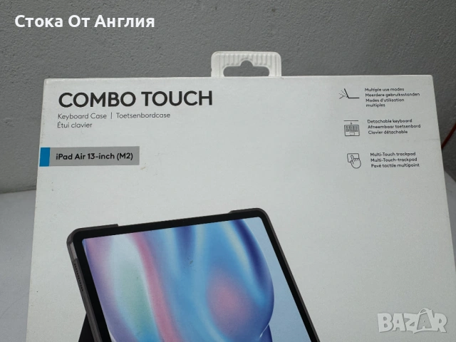 Клавиатура - Logitech Combo Touch iPad Pro 13-inch (M2), снимка 6 - Клавиатури и мишки - 50001237