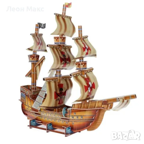 Пъзел Пиратски кораб 3D, снимка 3 - Игри и пъзели - 48437945