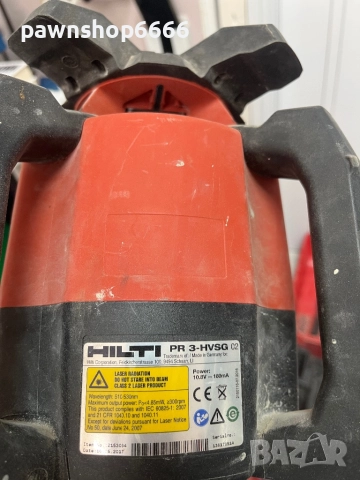 Ротационен  лазер Hilti PR 3-HVSG, снимка 14 - Измервателни инструменти - 51492383