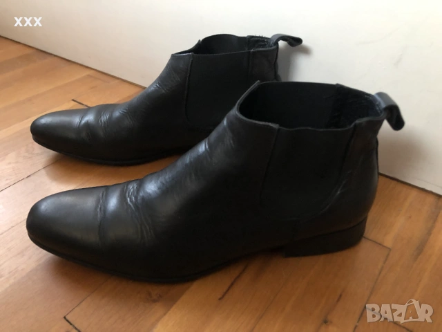 Мъжки кожени боти, снимка 2 - Мъжки боти - 53392460