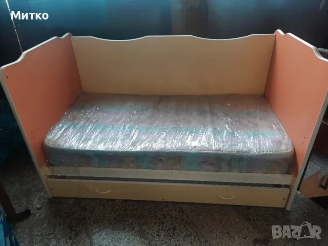 Комбинирано детско бебешко легло с двулицев матрак