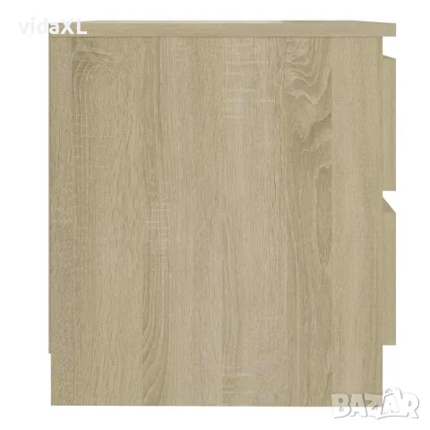 vidaXL Нощни шкафчета 2 бр дъб сонома 50x39x43,5 см инженерно дърво, снимка 5 - Шкафове - 56147825