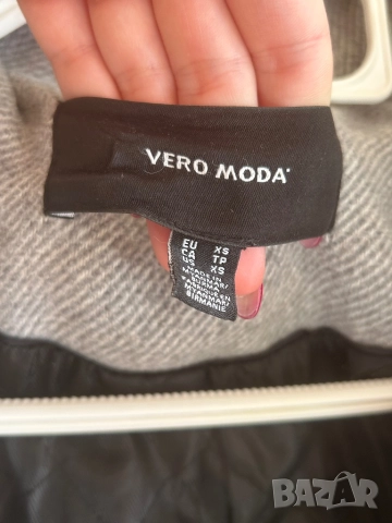 Сиво стилно палто, снимка 9 - Палта, манта - 52963673