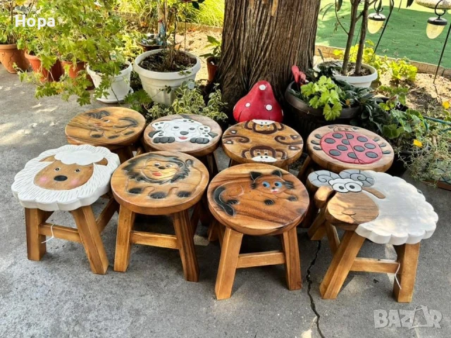 Столче /Табуретка от тиково дърво, снимка 17 - Декорация за дома - 35763318