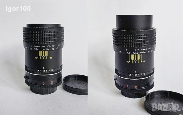 Обектив 135 мм / 2.8 - на М42, снимка 4 - Фотоапарати - 52523606