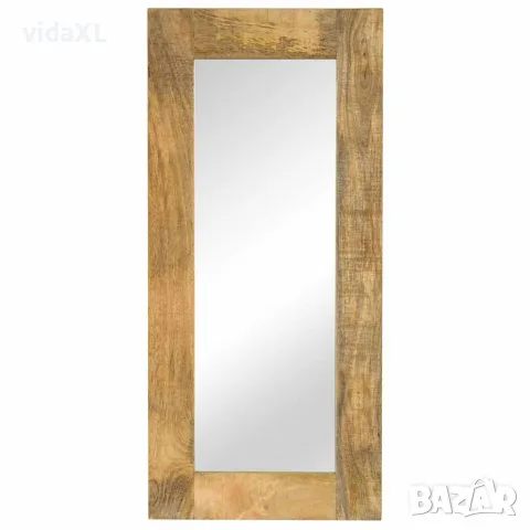 vidaXL Огледало, мангово дърво масив, 50x110 см