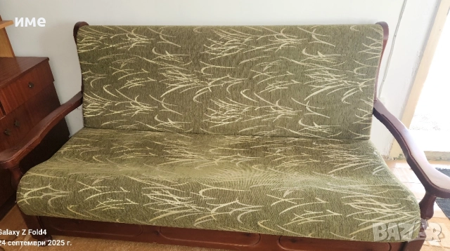 Разтегателен диван и 2 фотьойла, снимка 2 - Дивани и мека мебел - 51817167