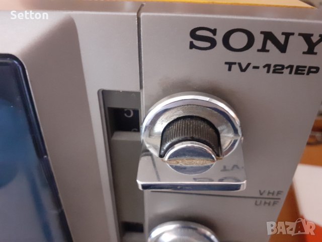 Колекционерски SONY TV-121EP, 14'' черно-бял телевизор., снимка 6 - Телевизори - 41526716