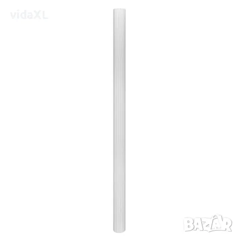 vidaXL Параван за стая, бамбук, бял, ширина 250 см, височина 165 см, снимка 4 - Паравани - 56146313
