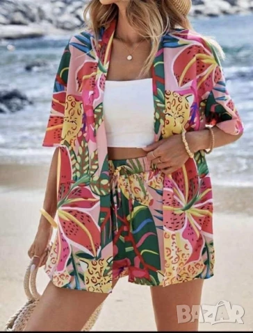 дамски комплект риза и панталонки , снимка 11 - Комплекти - 50873993