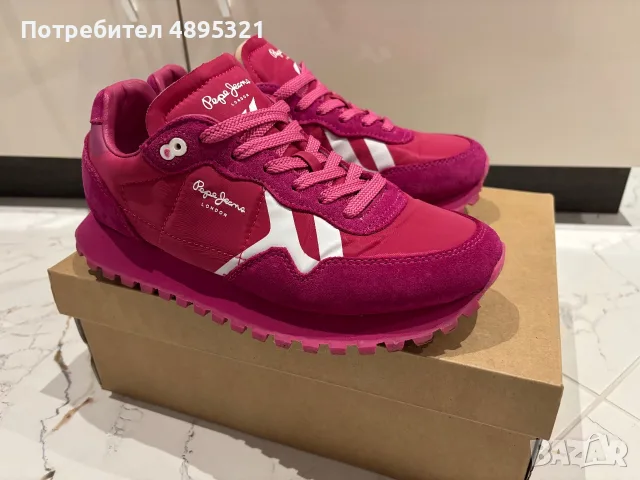 Сникърси Pepe jeans фуксия , снимка 3 - Маратонки - 56350748