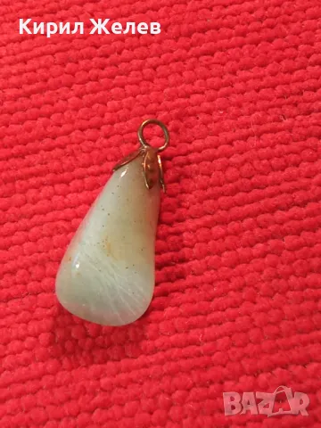 АРТ МЕДАЛЬОН с ПОЛУСКЪПОЦЕНЕН ЕСТЕСТВЕН КАМЪК МЛЕЧЕН КВАРЦ 25552, снимка 6 - Колиета, медальони, синджири - 35585587
