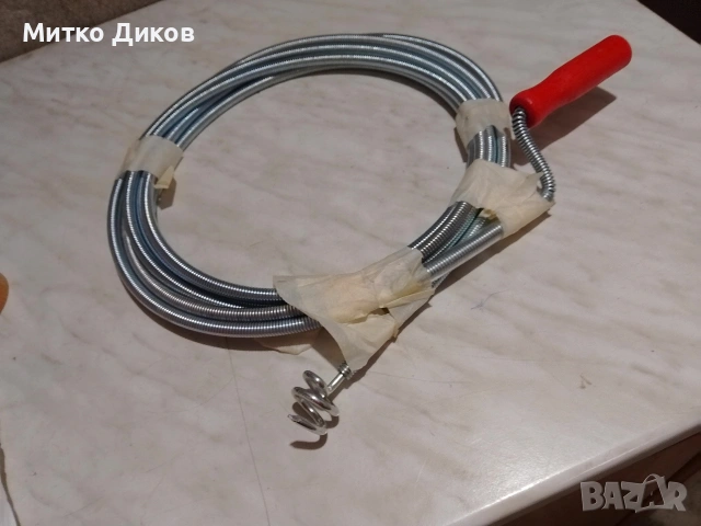 Спирала нова за отпушване тръби канали 5 м, снимка 2 - Други инструменти - 53648907