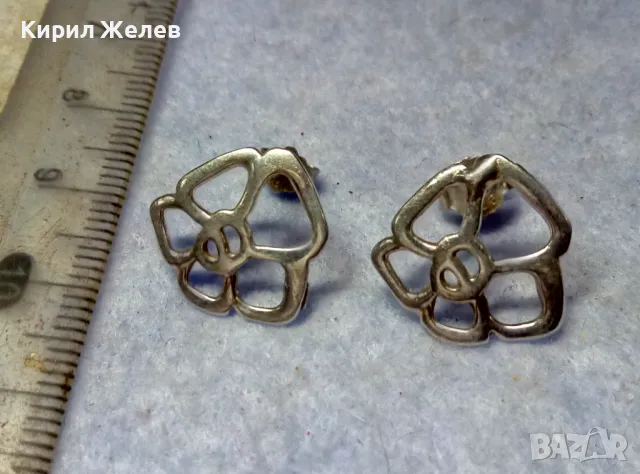 АЖУРНИ ФЛОРАЛНИ СРЕБЪРНИ ОБЕЦИ СРЕБРО 925 РЪЧНА ХУДОЖЕСТВЕНА ИЗРАБОТКА 39239