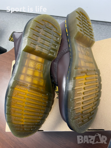Dr. Martens Кубинки 1460 Burgundy Smooth, 38 EU, снимка 4 - Дамски ботуши - 44837311