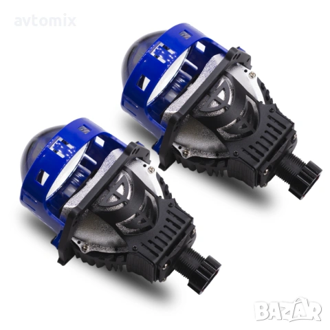 Bi-LED лупи за вграждане 3.0 инча 65W, 6+3 чипа 24V,  за дълги и къси светлини,  6000К, снимка 2 - Аксесоари и консумативи - 53505233