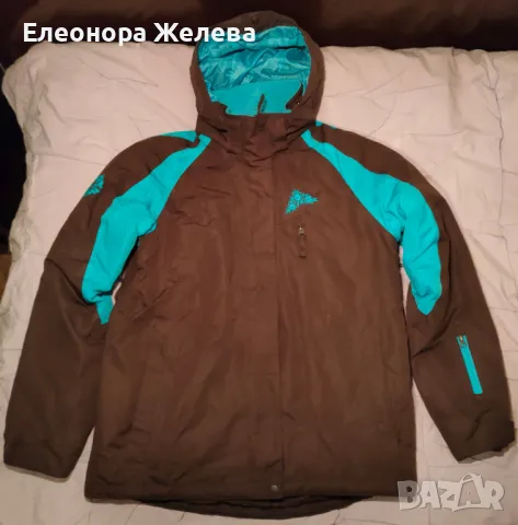  Зимен ватиран дамски комплект – яке с качулка и панталон!, снимка 2 - Якета - 47755222