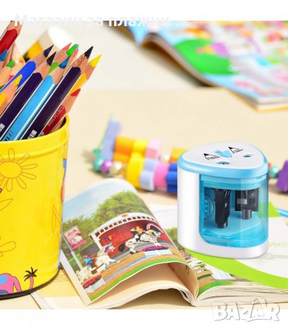 ЕЛЕКТРИЧЕСКА ОСТРИЛКА С ДВА ОТВОРА, ЗА МОЛИВИ 6 - 8 ММ. И 9 -12 ММ. - код  8004, снимка 6 - Ученически пособия, канцеларски материали - 34138653