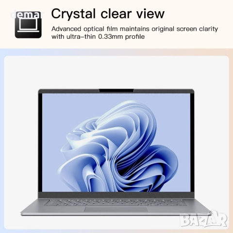 Магнитен екран за поверителност ZOEGAA за 13,5-инчов лаптоп Microsoft Surface (6/5/4/3/2/1), снимка 3 - Лаптоп аксесоари - 51934382